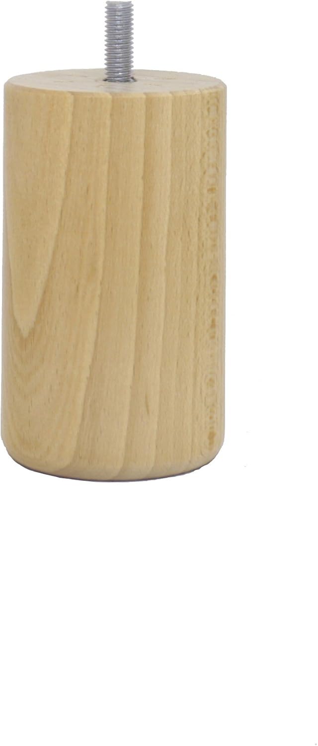 La Fabrique de Pieds - Cylindres bois verni clair 10x6x6cm, lot de 4 - AM20170133