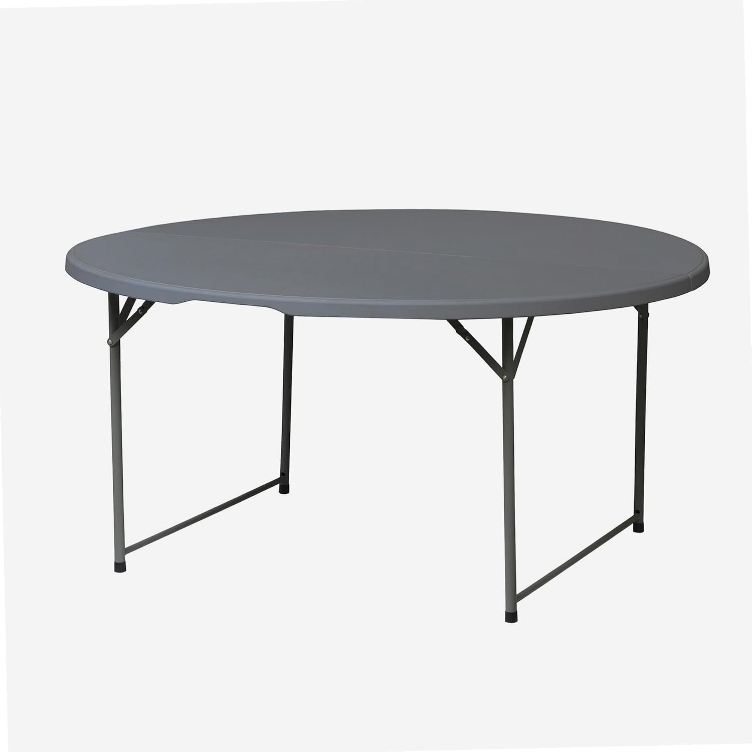 Werka Pro - Table pliante ronde 150cm - acier, polyéthylène, 8 pers, 120kg