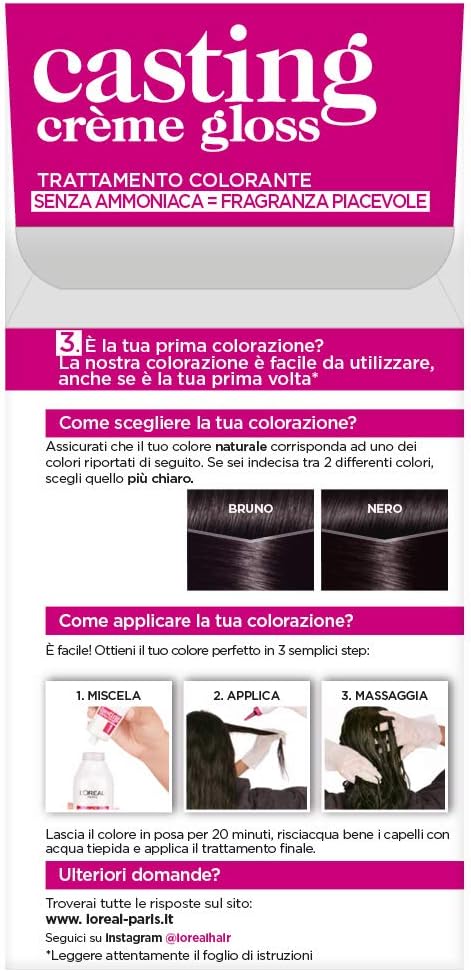 L'Oréal - Casting Crème - coloration sans ammoniaque - 100 ml - couvre les cheveux blancs - 100