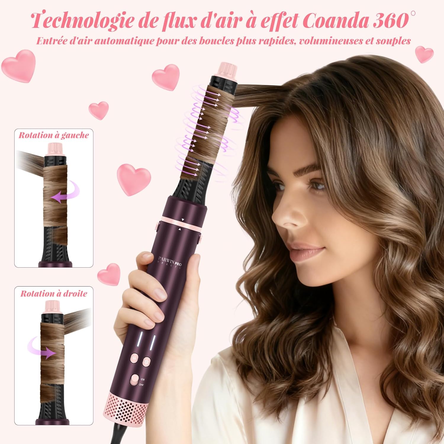 AirStyler 7 en 1 MaxAIR 2.0 - lisseur sèche-cheveux 110,000 RPM - double tension - fer à friser automatique - MaxAIR2.0