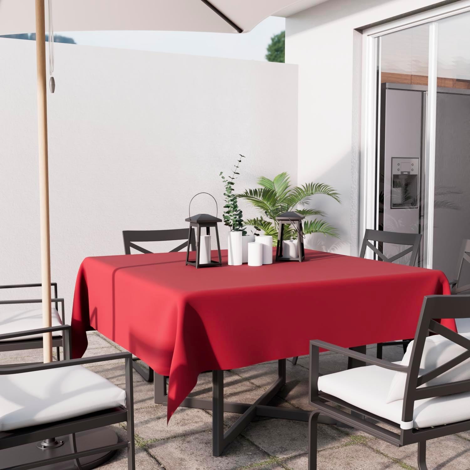 Soleil d'Ocre - Nappe carrée Soleil d'Ocre - 180x180 cm - Polyester anti-tâches