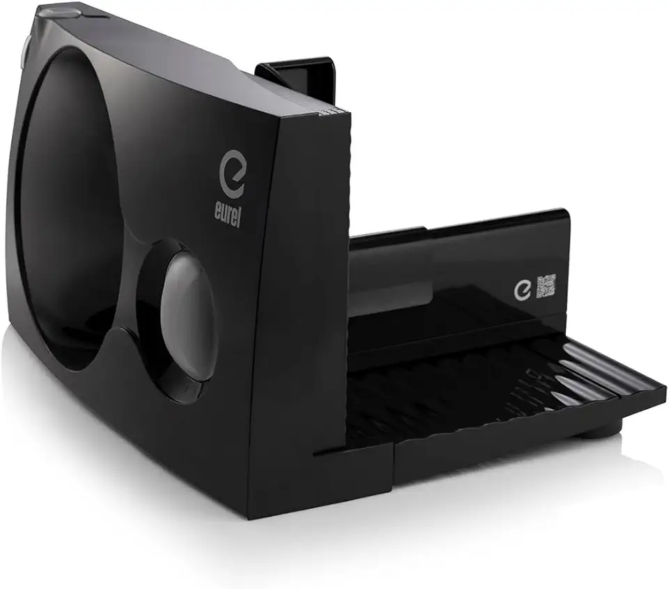 EUREL - trancheuse électrique pliable 170mm, lame inox, 0-17mm, 100W - RS42