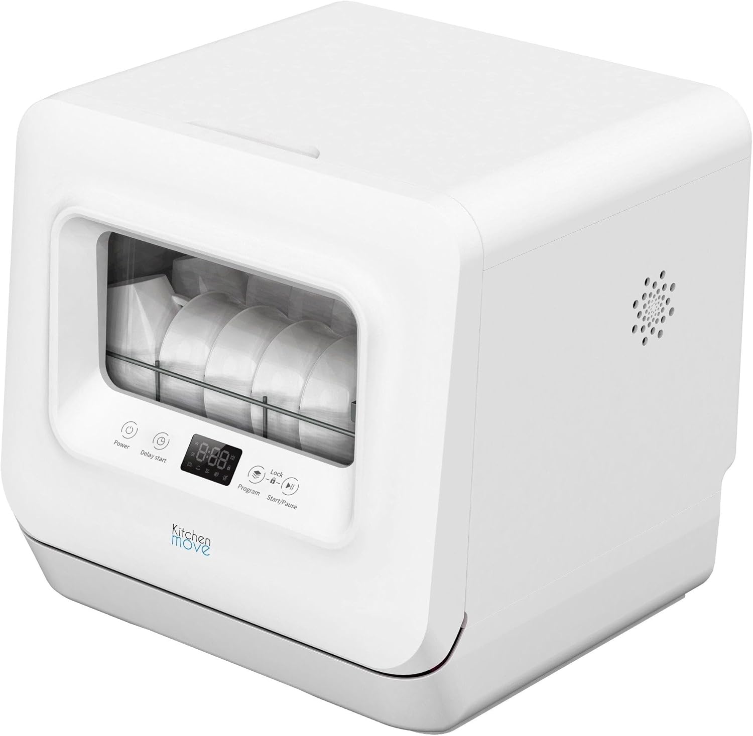 Mini lave-vaisselle compact 3 couverts, silencieux, LED, réservoir WASH CLEAN