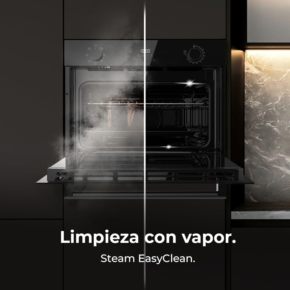 Cecotec - Four encastrable Bolero série Hexa, 53L, 2600W, 7 fonctions, nettoyage facile, M224500