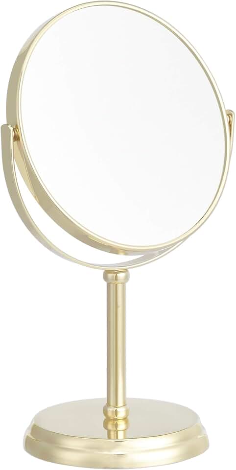maxxidealz Basics – Miroir sur pied rond, 18.3x12.5x30 cm, grossissant x5