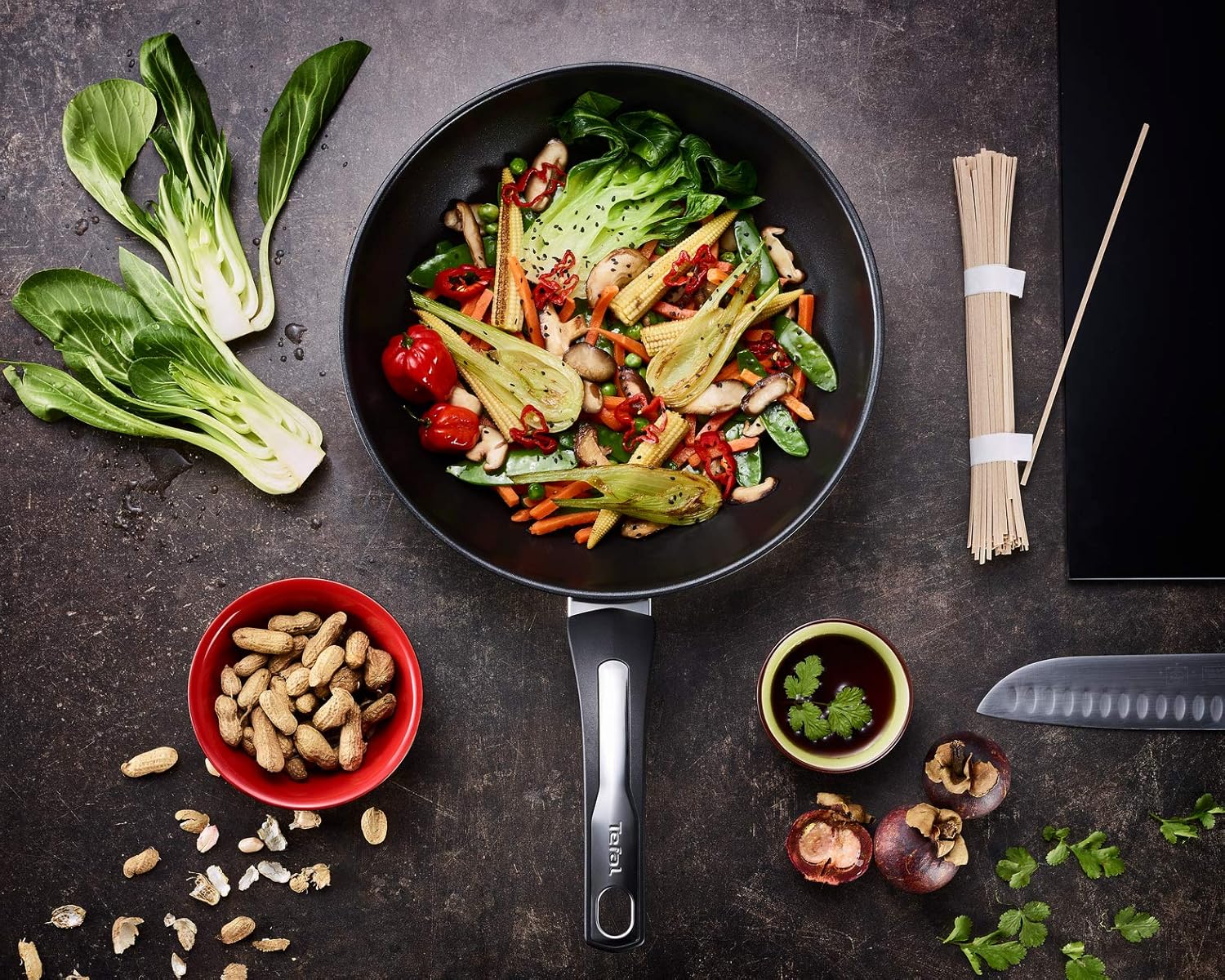 Tefal - Emotion - wok 28cm - antiadhésif, induction, garantie 10 ans, E3001904