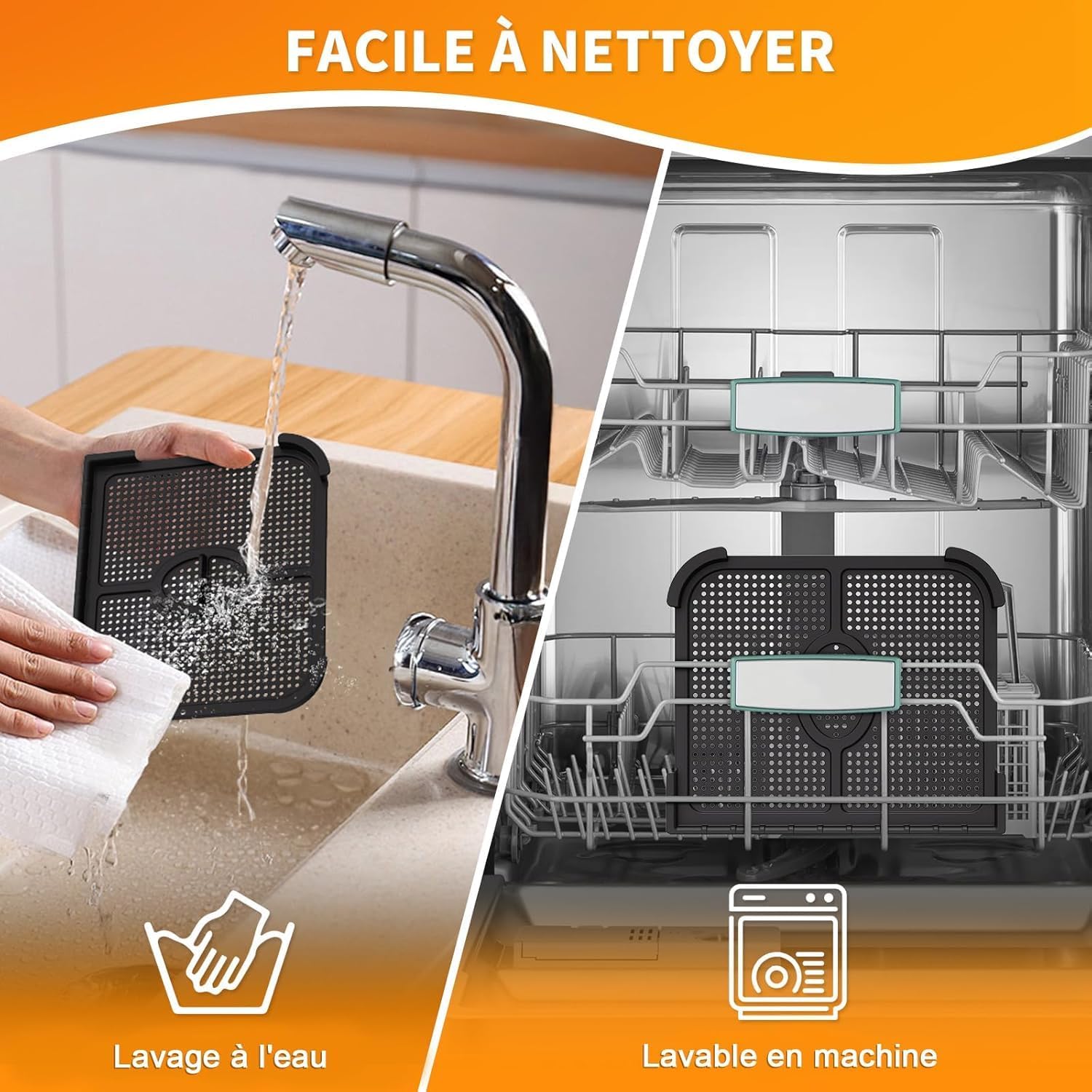 Grille anti projection pour friteuse à air, protection, 10.4L, AF500EU