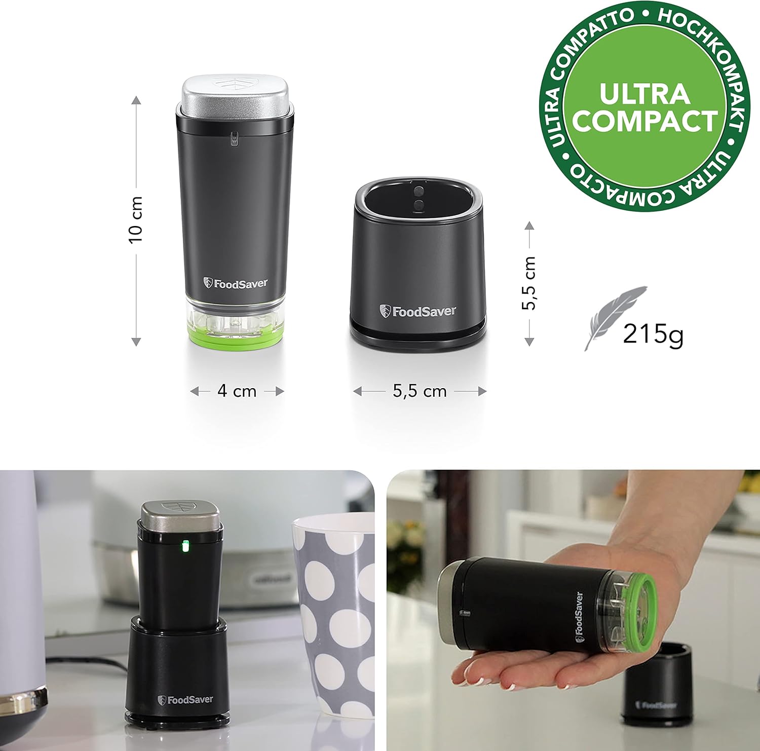 Appareil de mise sous vide sans fil, 2.5W, compact, autonomie élevée, VS1199X