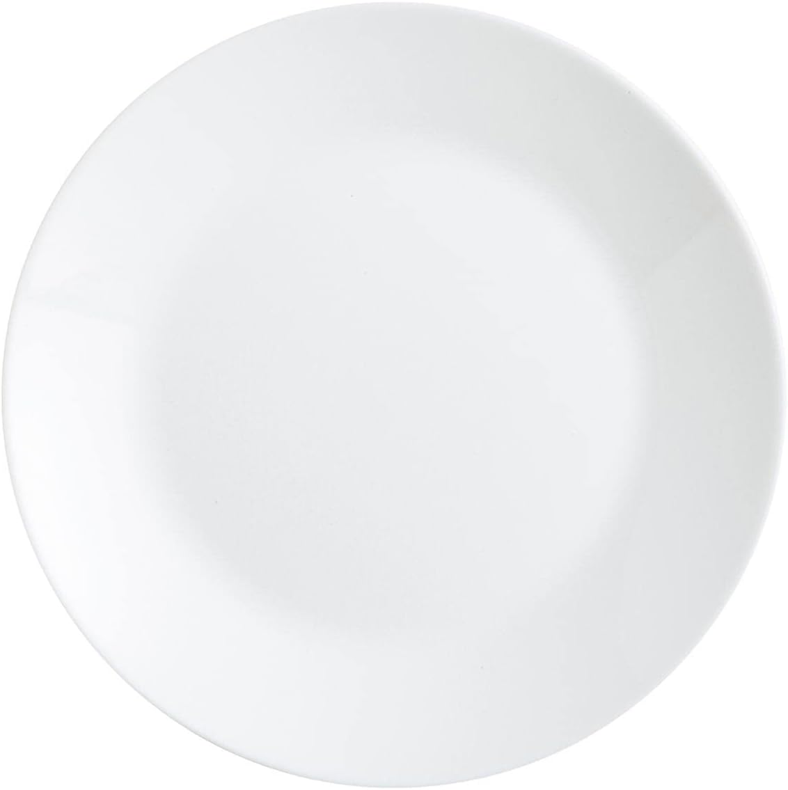 Arcopal - assiettes plates (Lot de 12) - 25cm - verre opale résistant, blanc