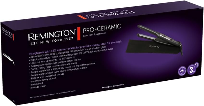 Remington - Pro-Ceramic S5515 - plaques extra-fines, céramique, 150-230°C, 9 réglages