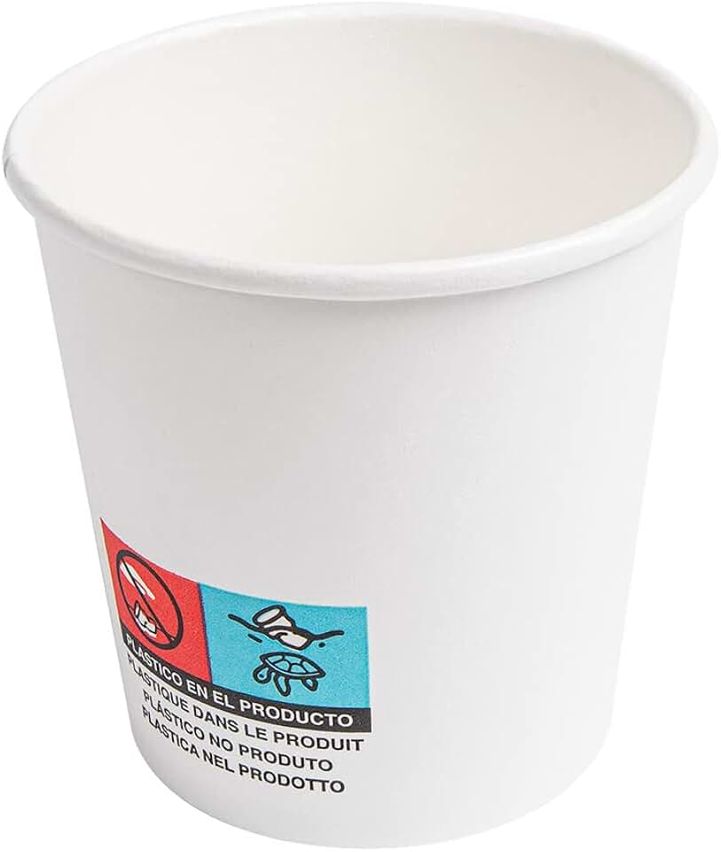 García de Pou - gobelets 1 paroi, 120 ml, blanc, 6x6 cm, 230plus18Pe