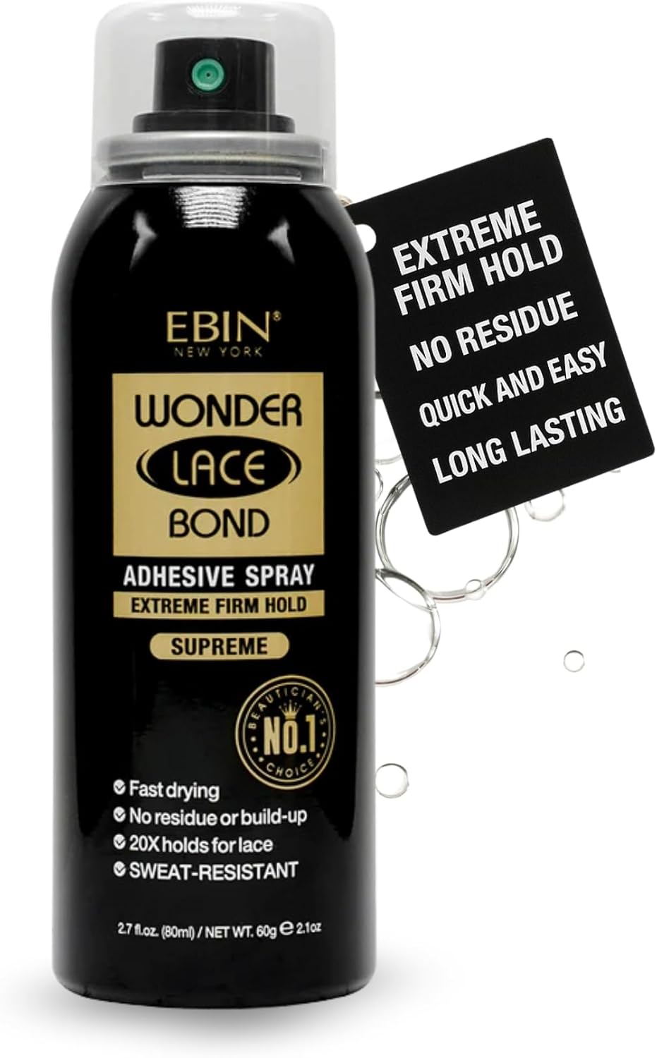 Ebin - Wonder Lace Bond Extreme Hold - spray 60g - adhérence suprême