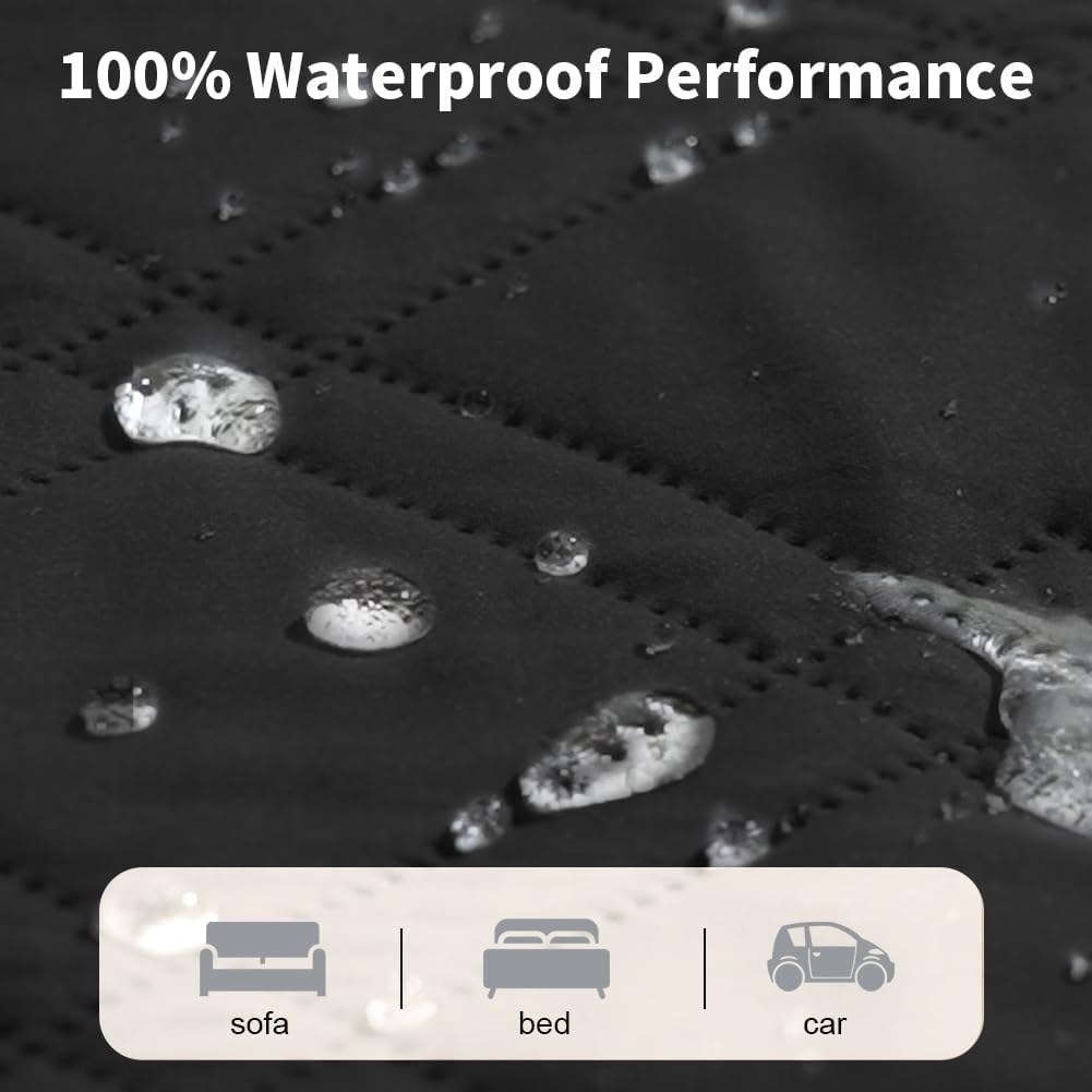 DUJUIKE - housse imperméable canapé - 208x208 cm - base antidérapante, protection chien/chat