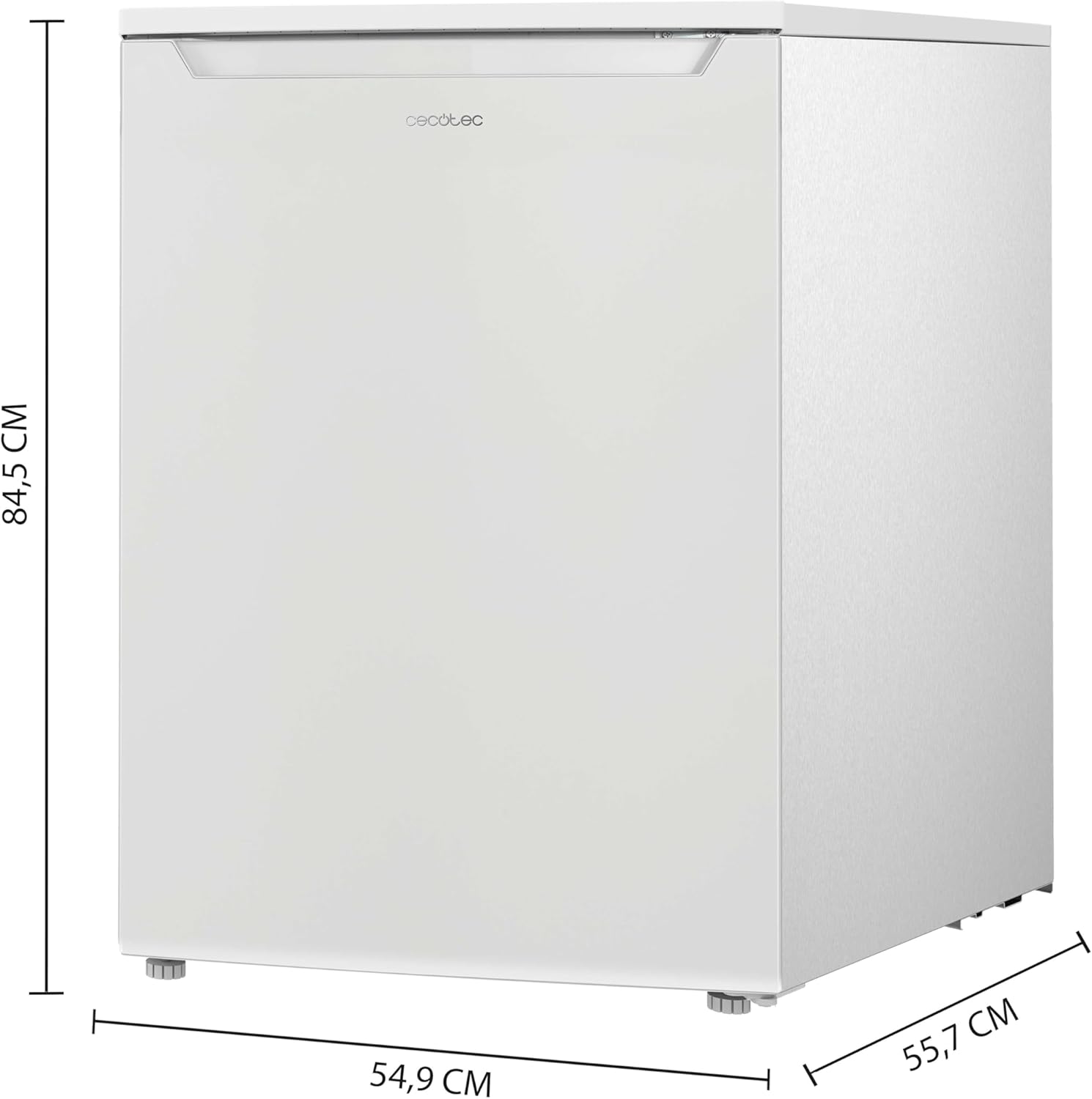 Cecotec - Mini réfrigérateur compact 107L, porte réversible, silencieux, TT 107