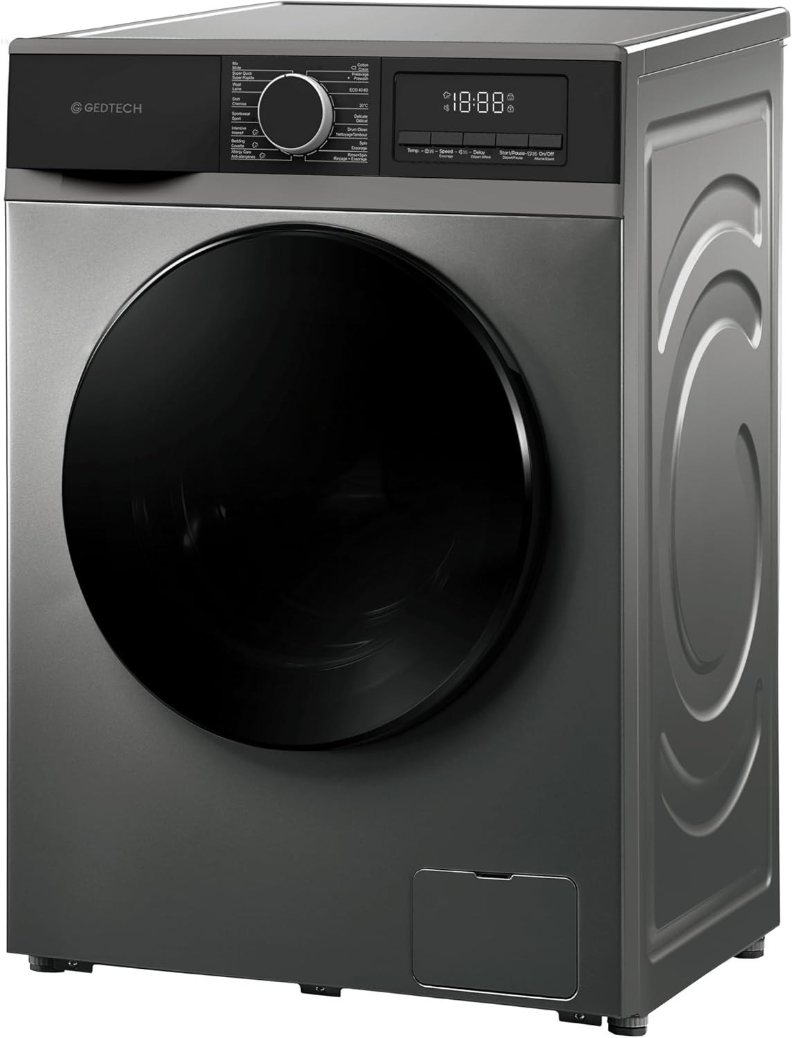 GEDTECH - Lave-linge frontal 9 kg - 1400 tr/min - 16 programmes - GLL91400DG
