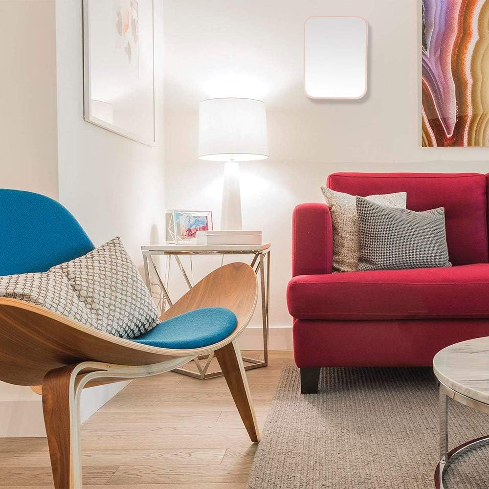 YEAKE - miroir de table pliable 20,3 cm, support métal, rotation 90°