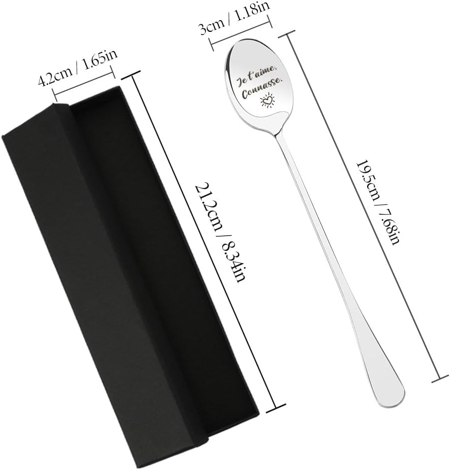 Cuillère à café en acier inox - drôle, cadeau idéal femme, 14cm