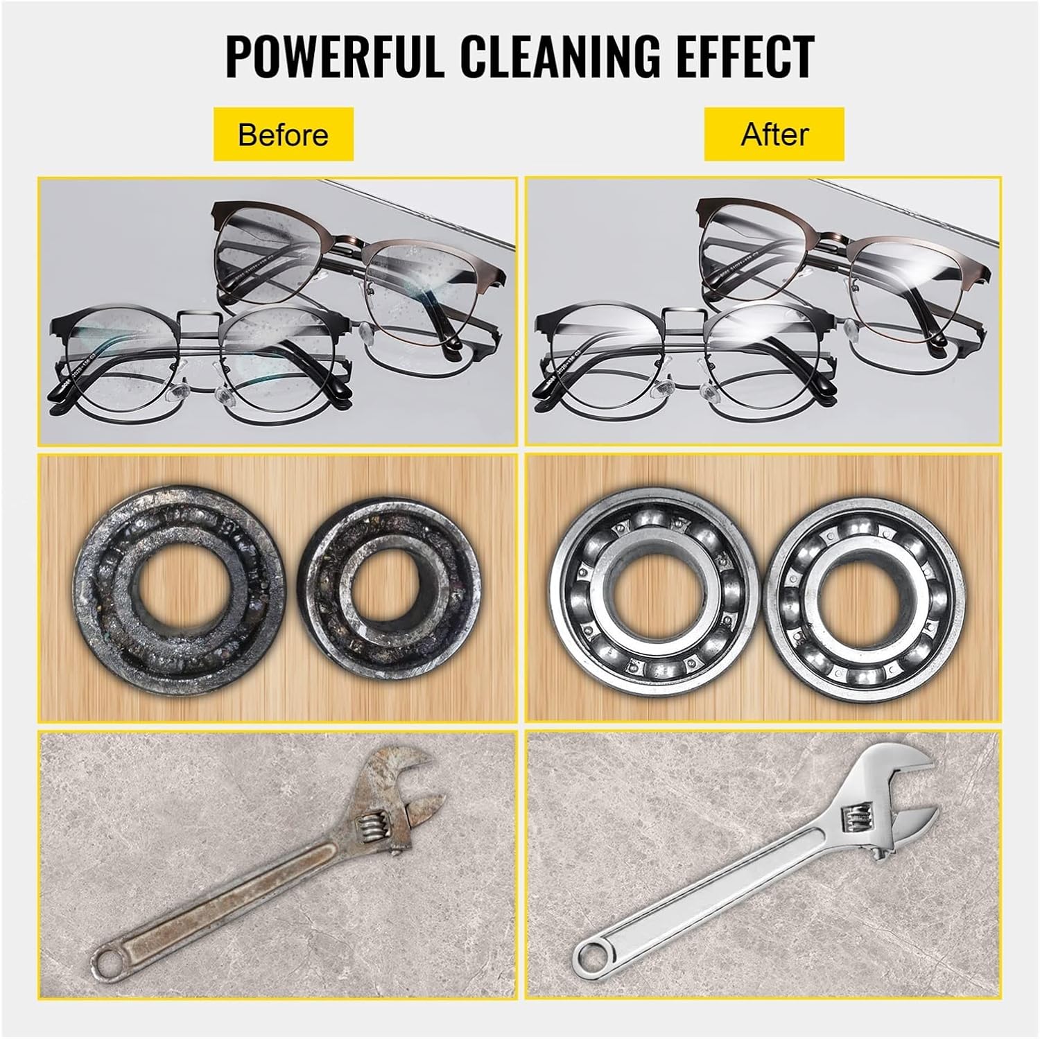 Nettoyeur ultrason - multi-capacité - lave-vaisselle portable, 6L gaz