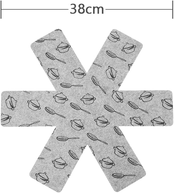 flintronic - Protection Casseroles & Poêles - 38cm - Lot 8 pièces, protège des rayures