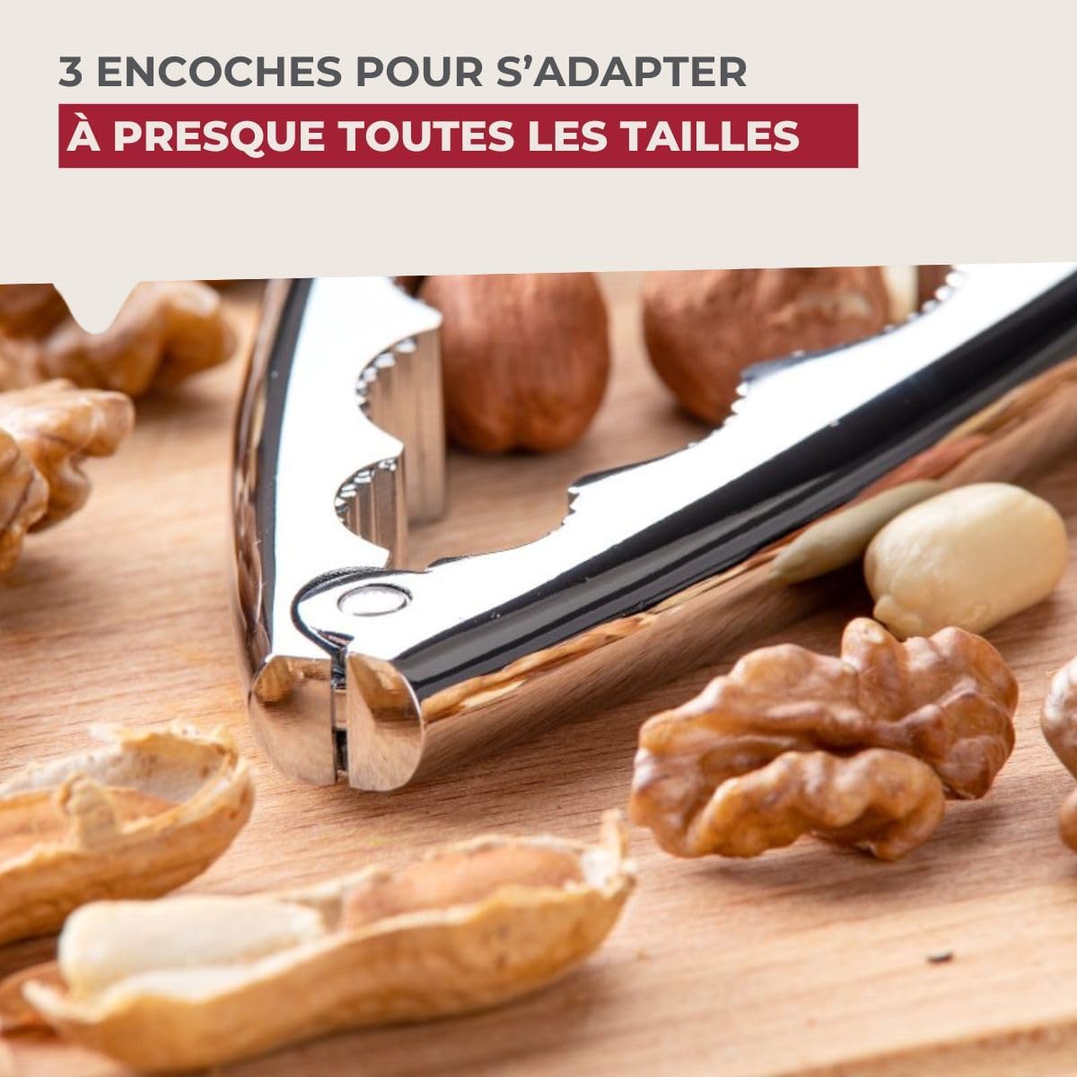 Fackelmann - casse-noix Premium - 17,5x4x1,3 cm - acier chromé