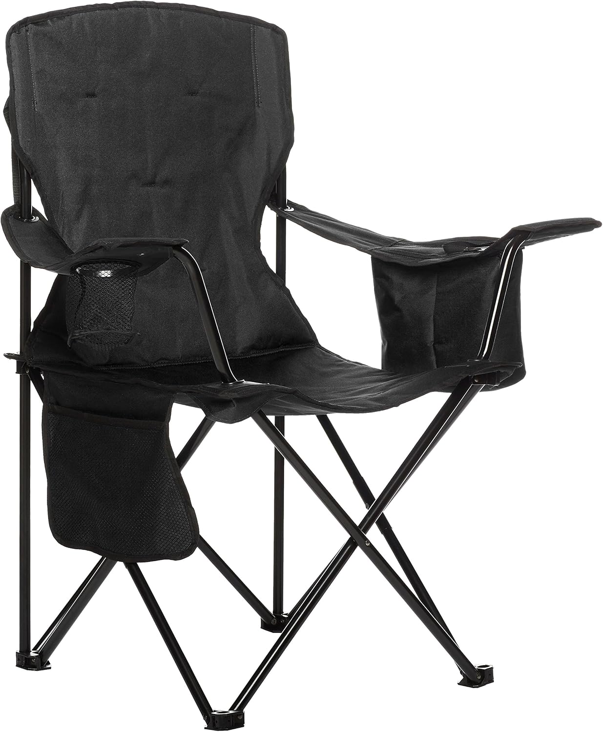 maxxidealz Basics - Chaise de camping - dossier haut, poche isotherme, pliable