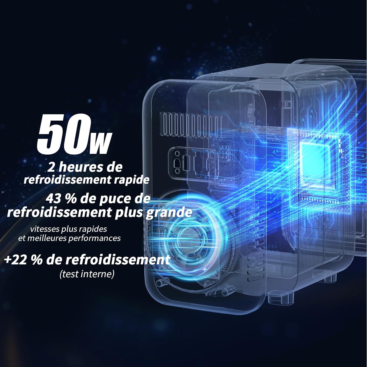 YASHE - Mini réfrigérateur 6L, 8 canettes, portable, AC/DC, noir