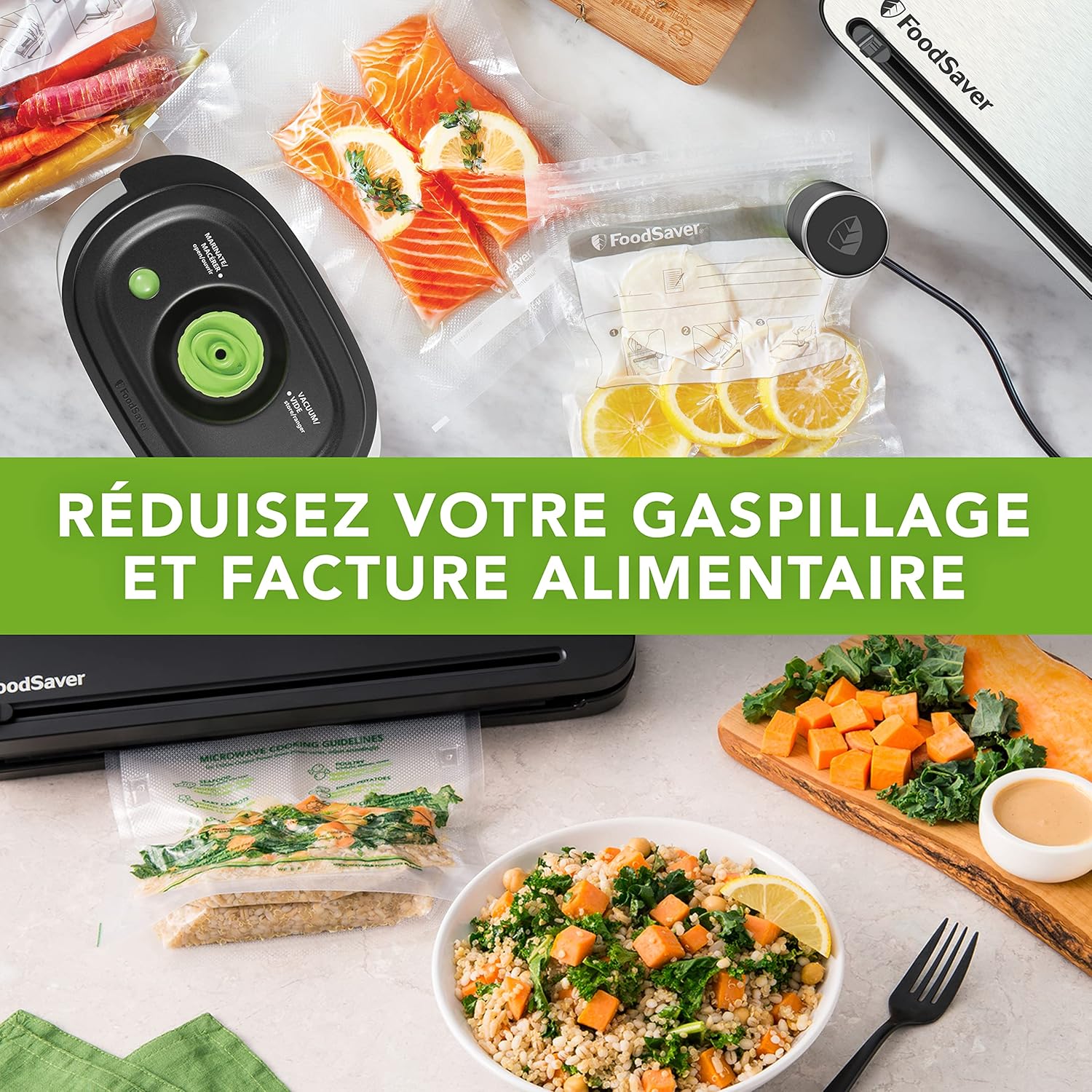 Appareil de mise sous vide sans fil, 2.5W, compact, autonomie élevée, VS1199X