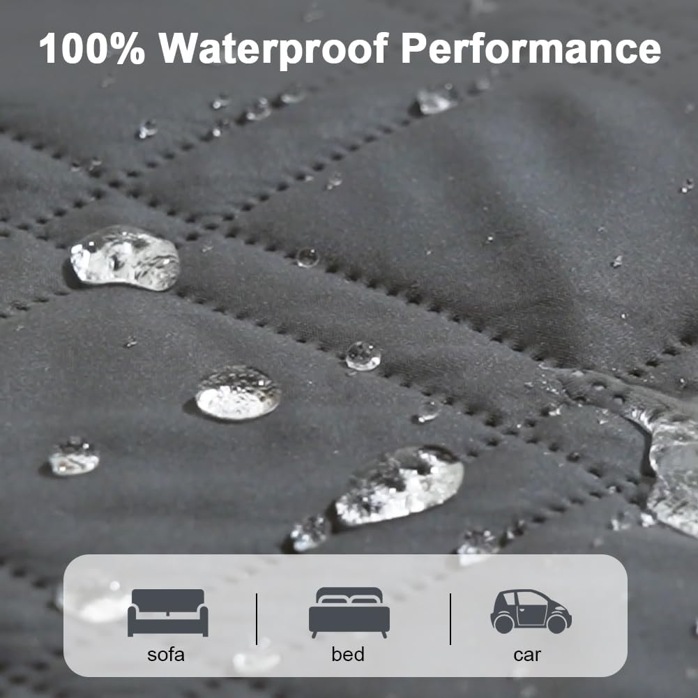 DUJUIKE - housse canapé imperméable - 132-208 cm - antidérapante, protection animaux