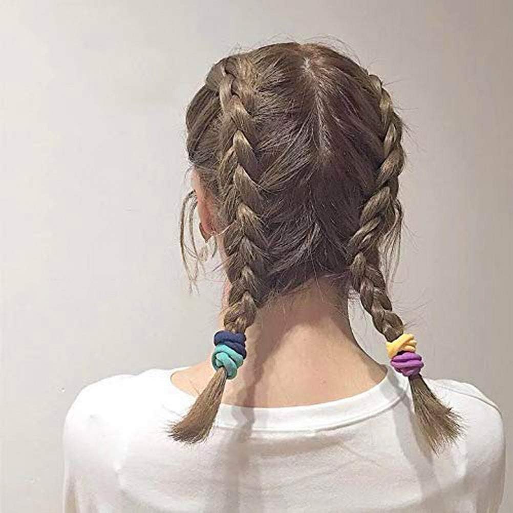 Élastiques cheveux fille - mini chouchous colorés - 200 pcs - accessoires enfants