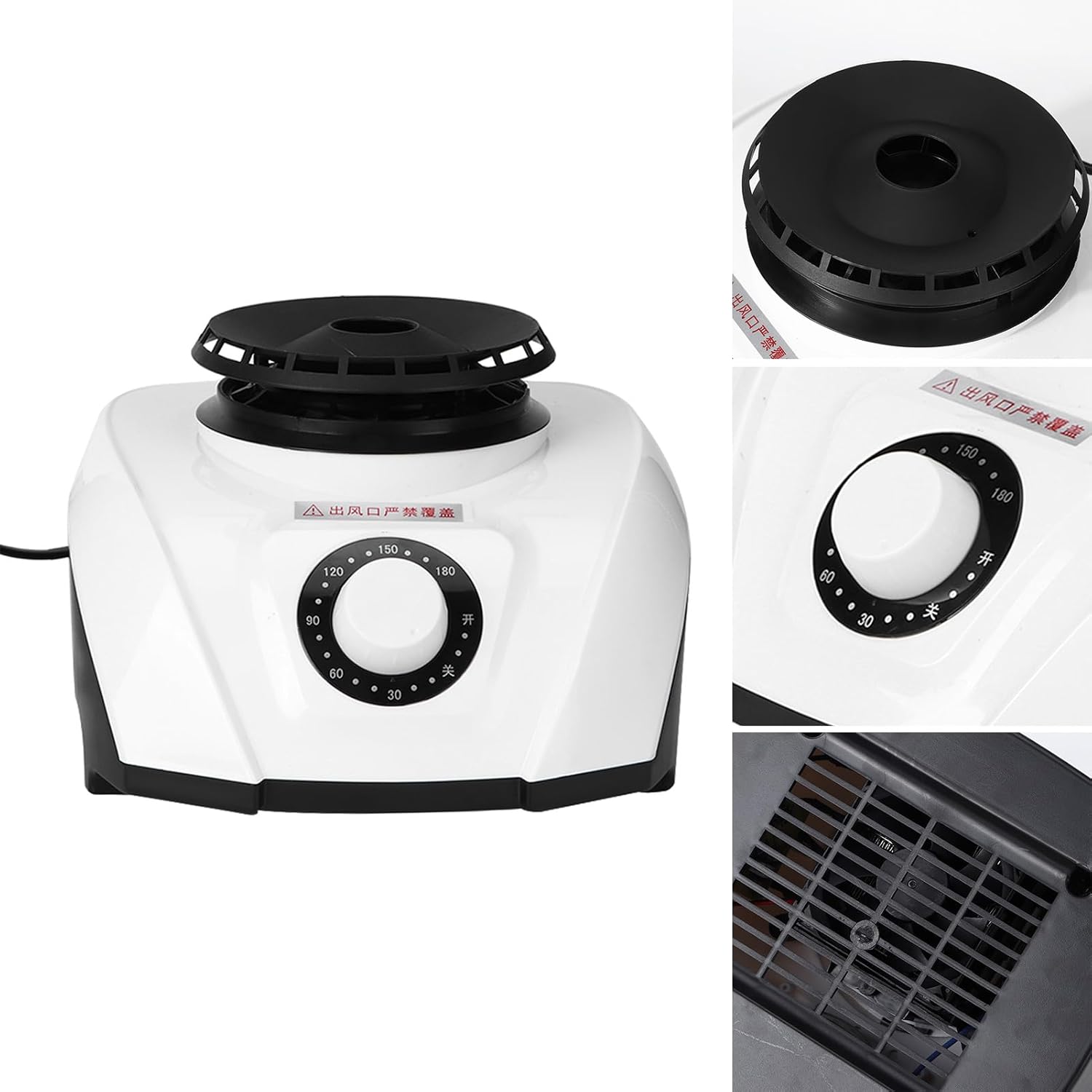 Sèche-linge électrique - 1200 W, grande sortie d'air, sécurité surchauffe