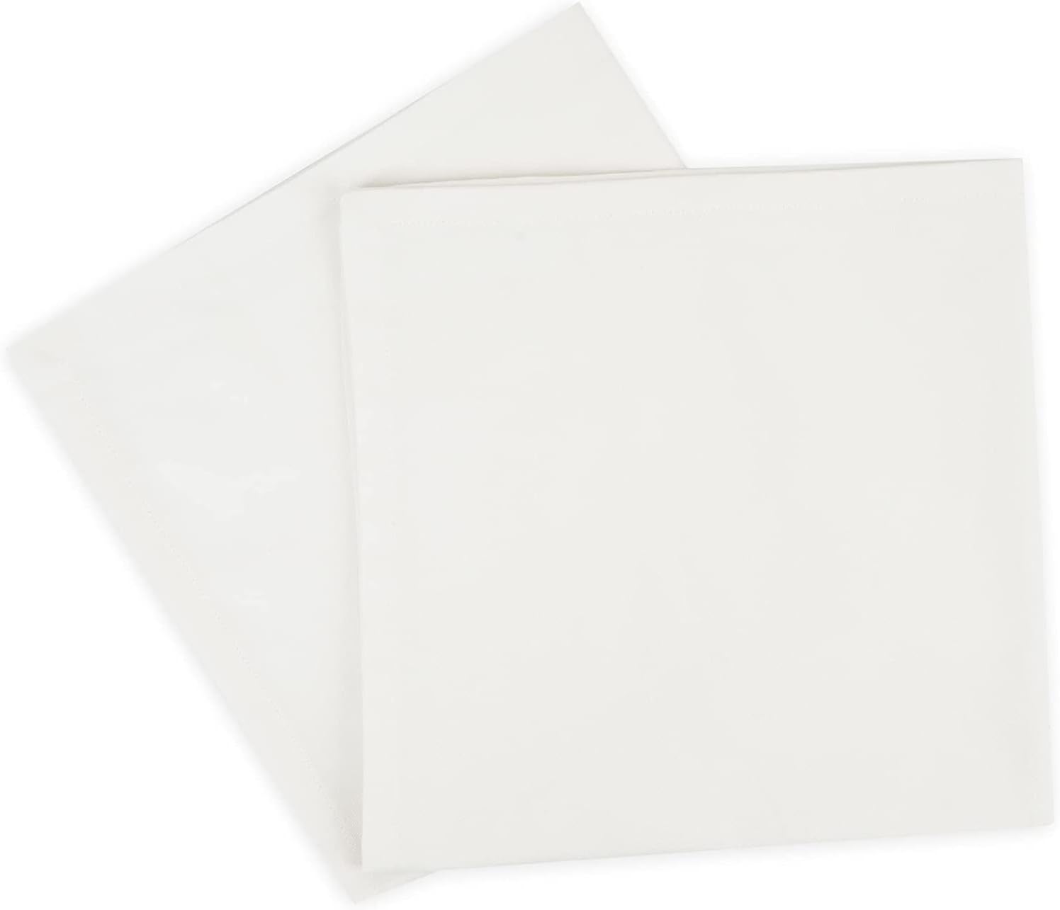 Sweet Needle - Serviettes de Table Cotton Oversize 45x45cm - Lot de 12, tissu épais, coins arrondis