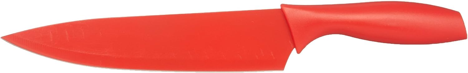 Amazon Basics - lot de couteaux colorés 12 pièces - multicolore, lame inox