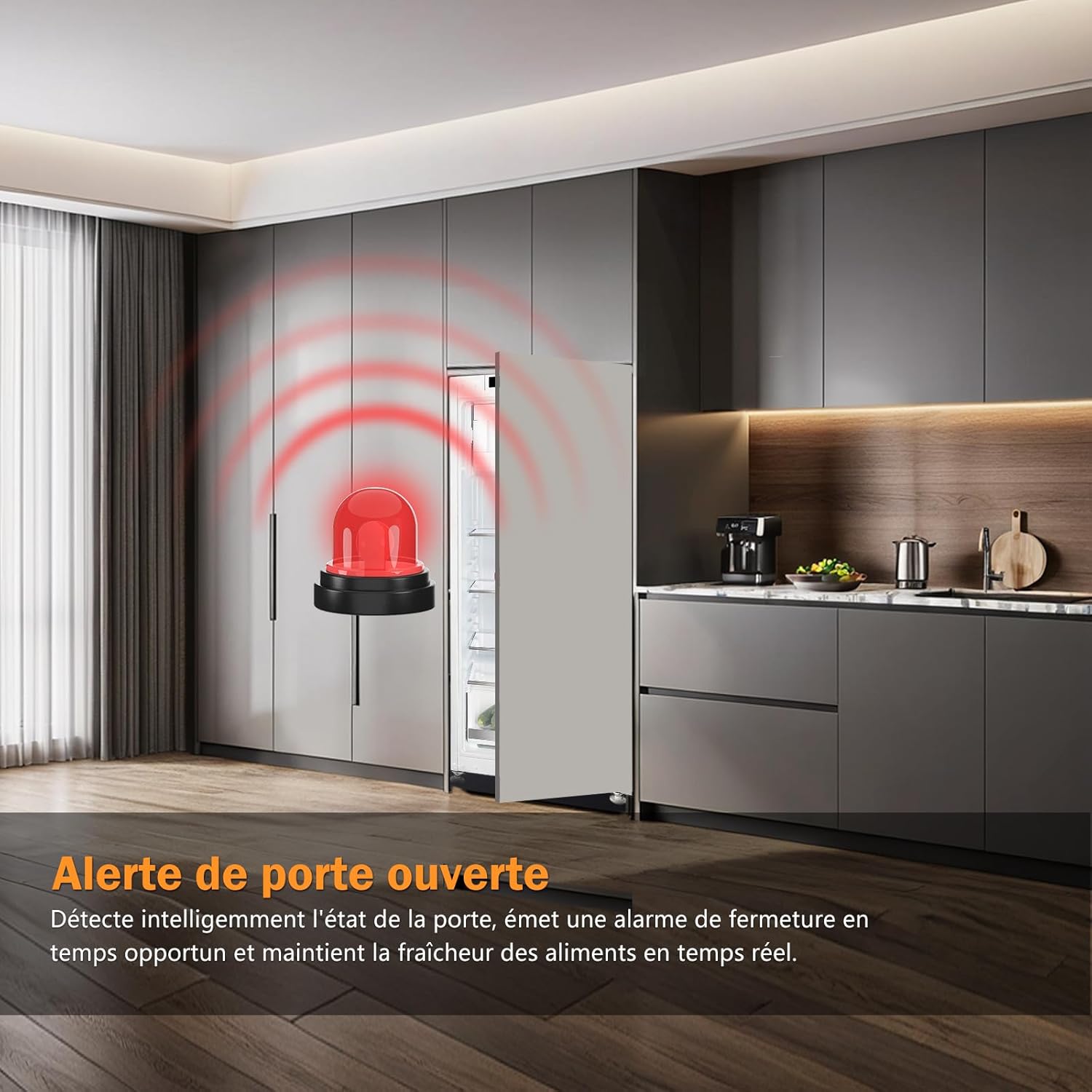 Réfrigérateur encastrable 122 cm, 188L, porte réversible, ultra silencieux