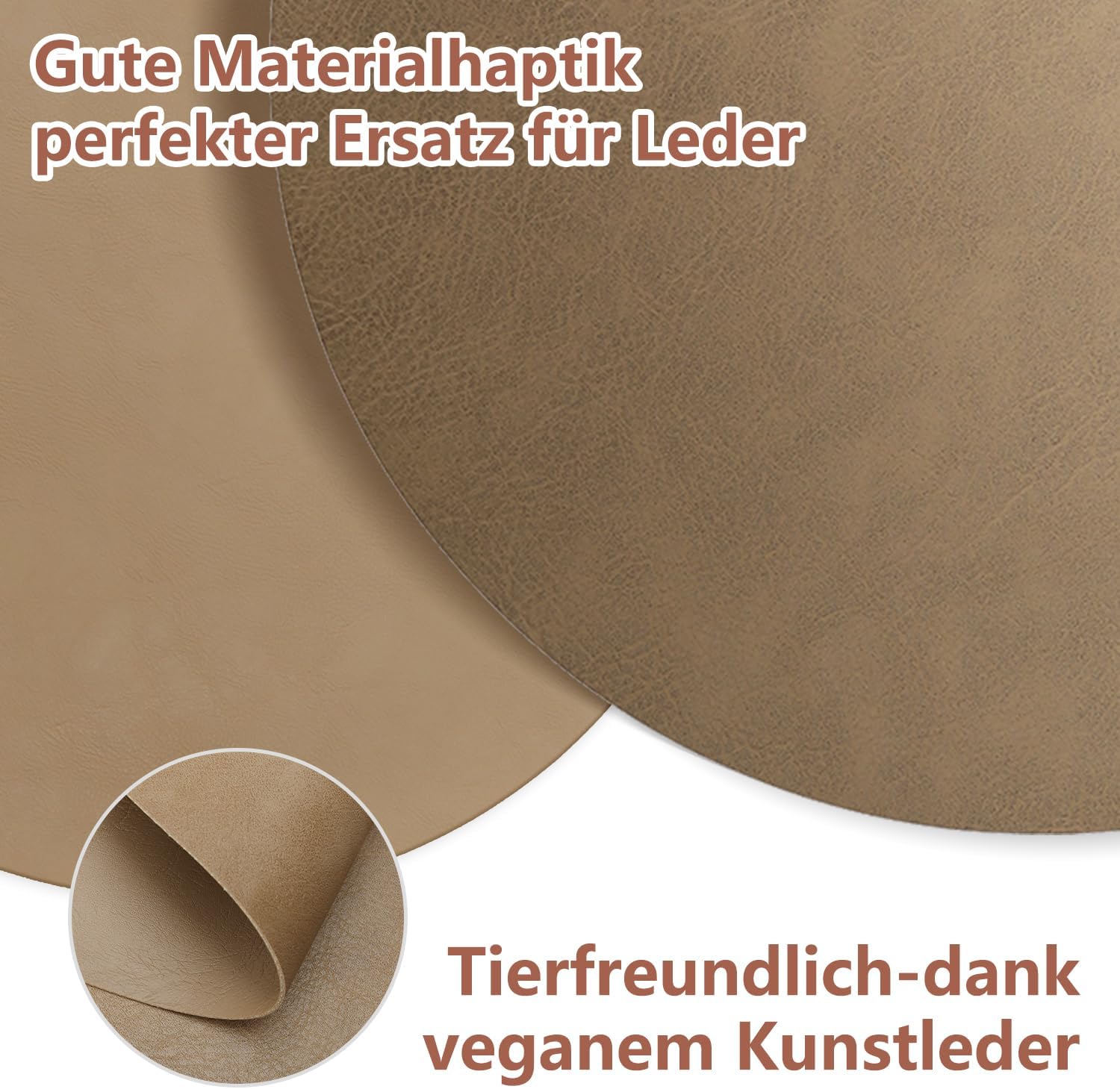 Set de table - cuir PU double face - 36x36cm - lavable, antidérapant, lot de 4