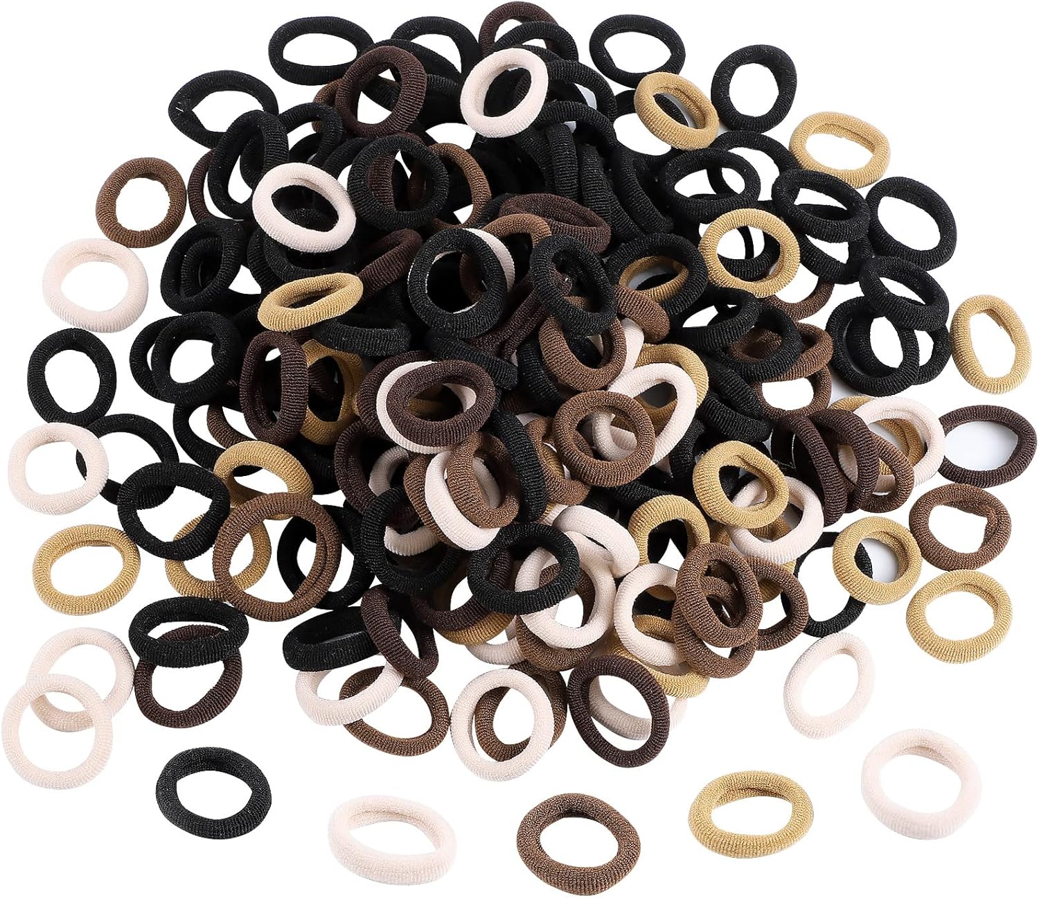 Elastiques cheveux - lot de 200 pcs - mini chouchous colorés enfants