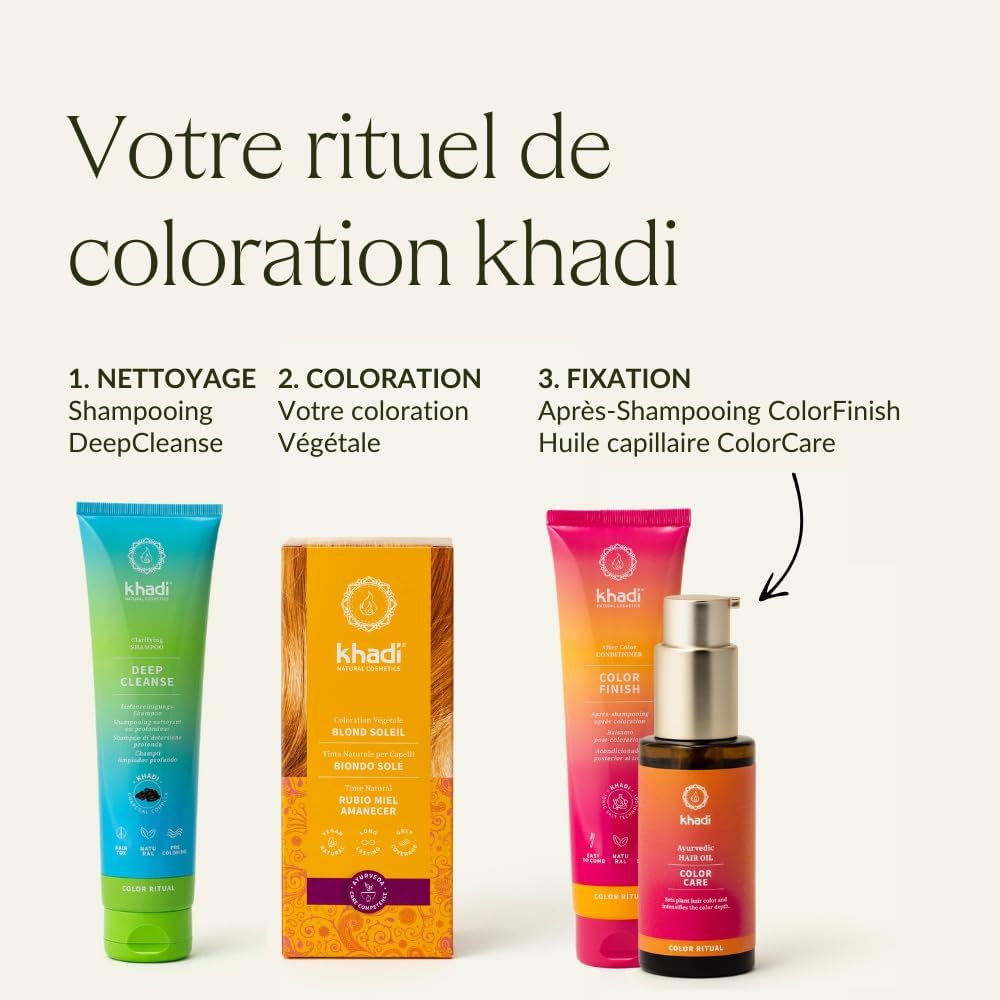 Khadi - Blond Soleil - 100g - coloration végétale blond cuivré doré