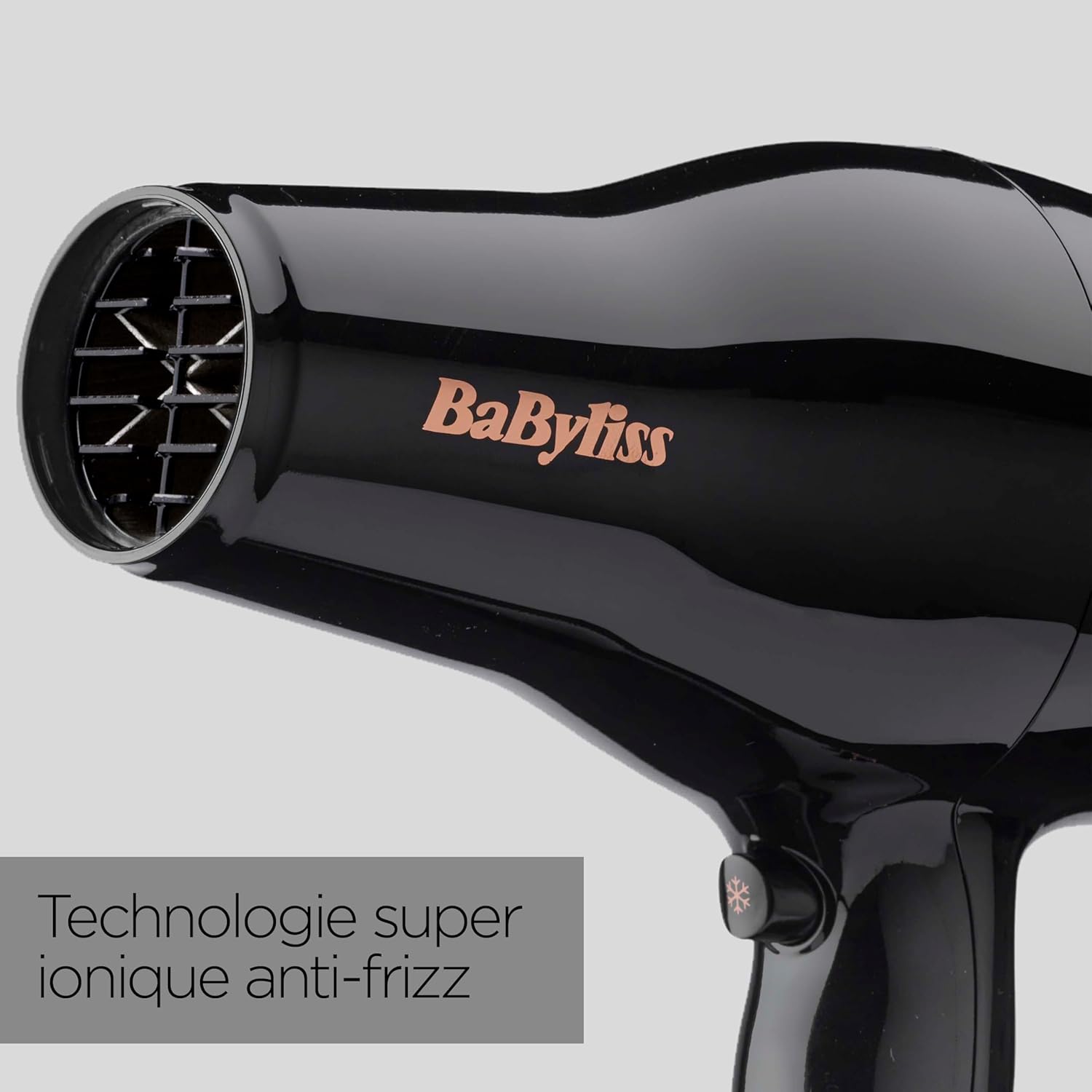 BaByliss - Pro Power - puissant 2300W, moteur AC, ionique, 3 temp./2 vitesses, noir - D5245E