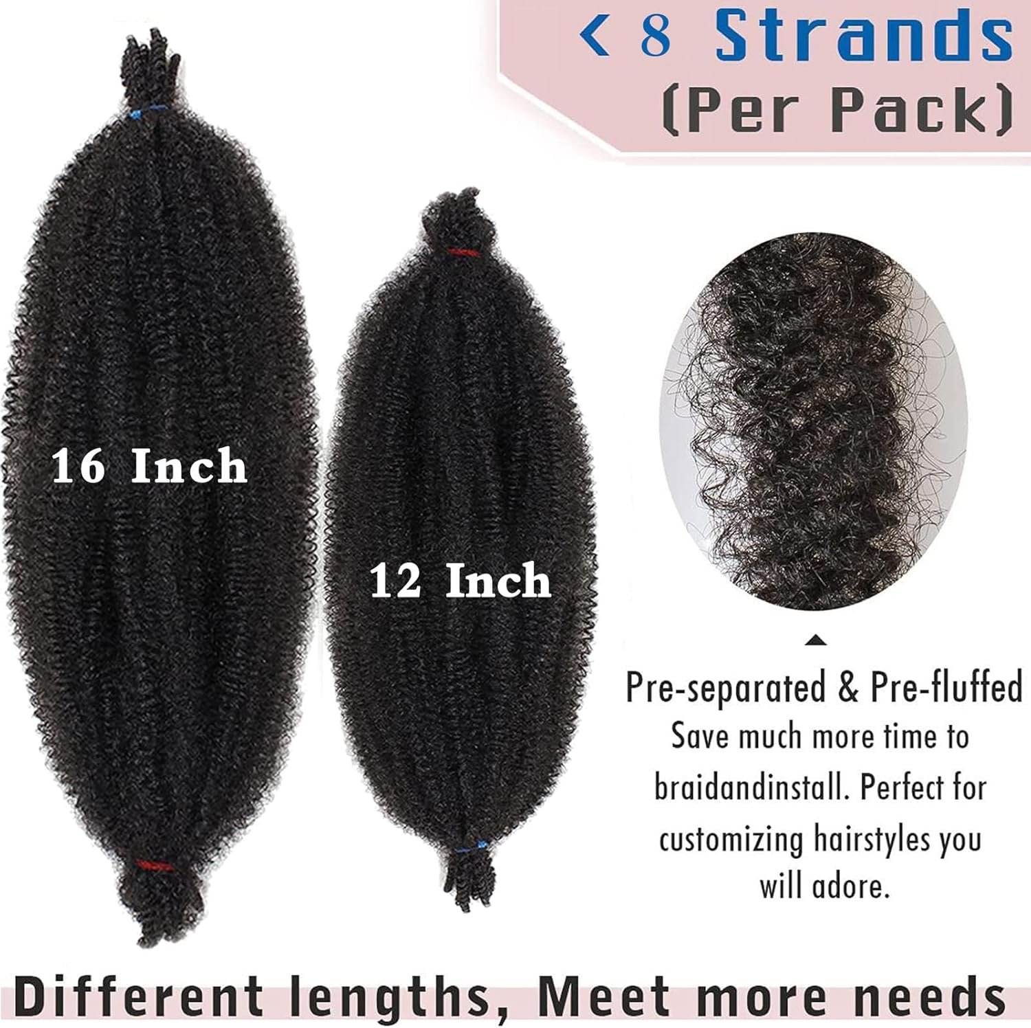 Xtrend - Marley Twist - 30,5 cm - extensions synthétiques afro pré-séparées