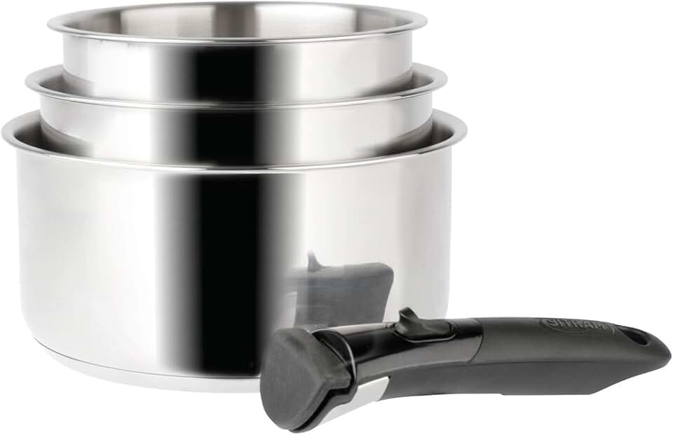 Sitram - Arpège série - 16/18/20cm - inox, poignée amovible, induction - 713511