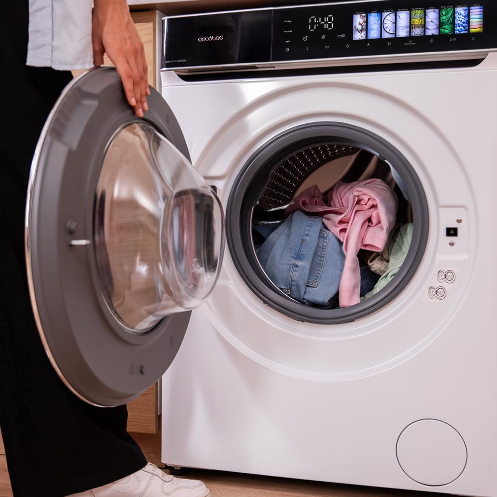 Cecotec - lave-linge série actuelle - dimensions compactes - grande capacité, haute efficacité