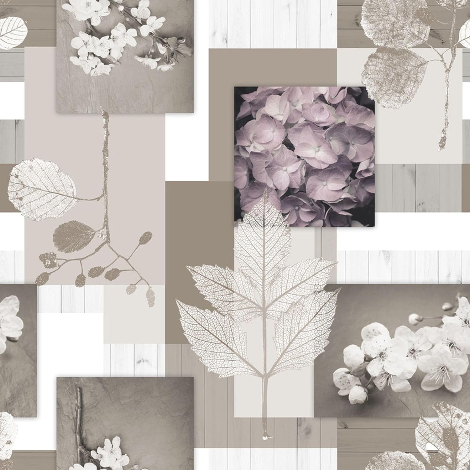 Nappe en toile cirée - Zen Feuilles - 140 ronde - anti-taches, imperméable