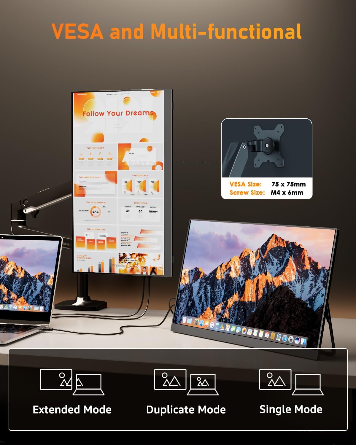 Yodoit - écran portable 18,5