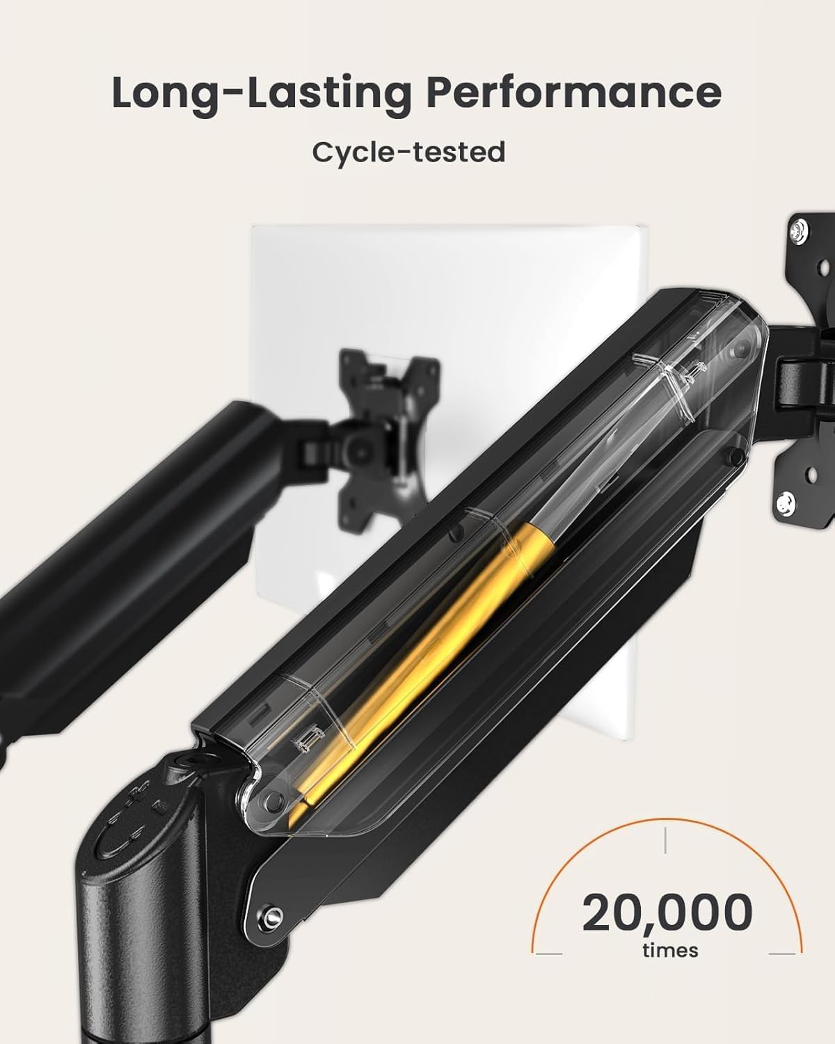 ErGear - Support double écran 17-32 pouces, pivot 360°, charge 2-10 kg