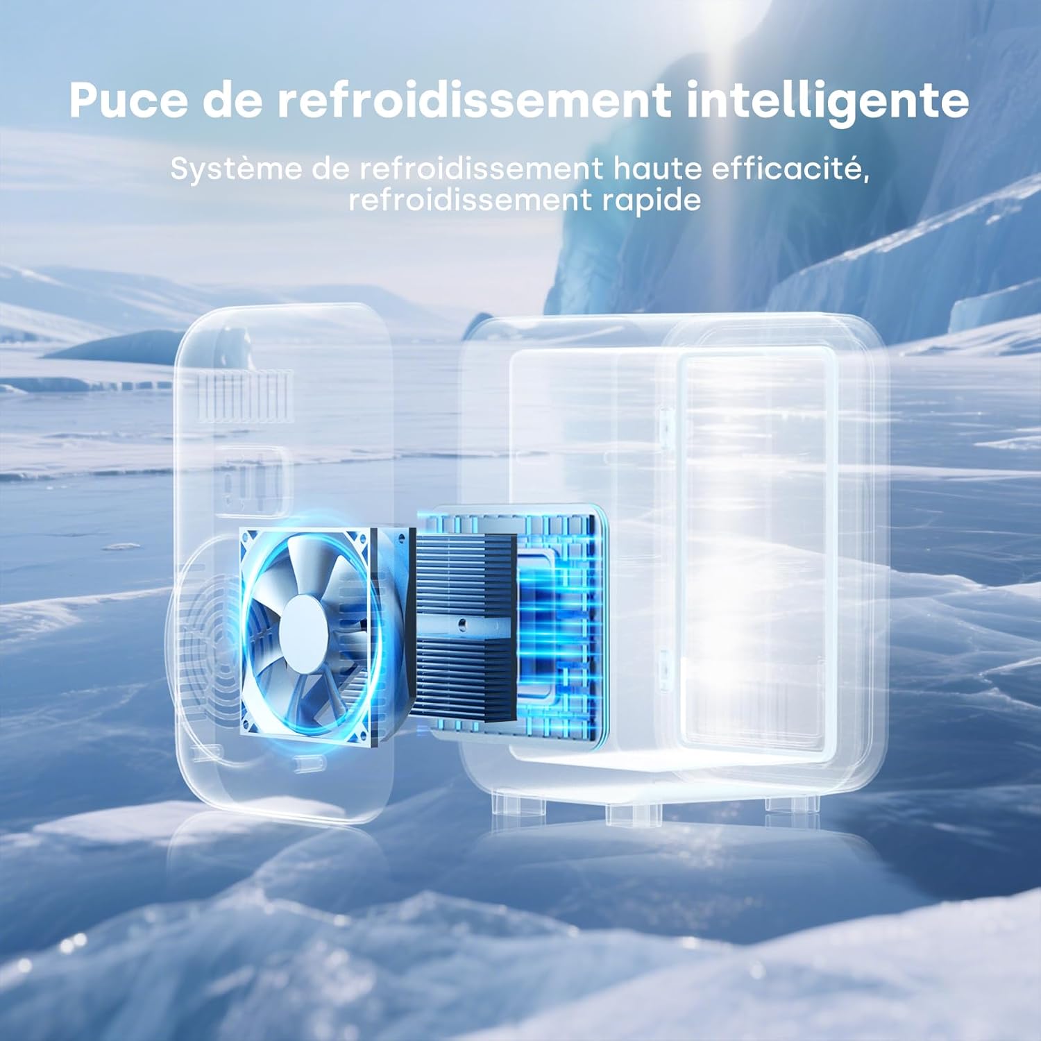 Enventor - Mini Frigo série compacte - 6L - AC/12V, chaud/froid, portable