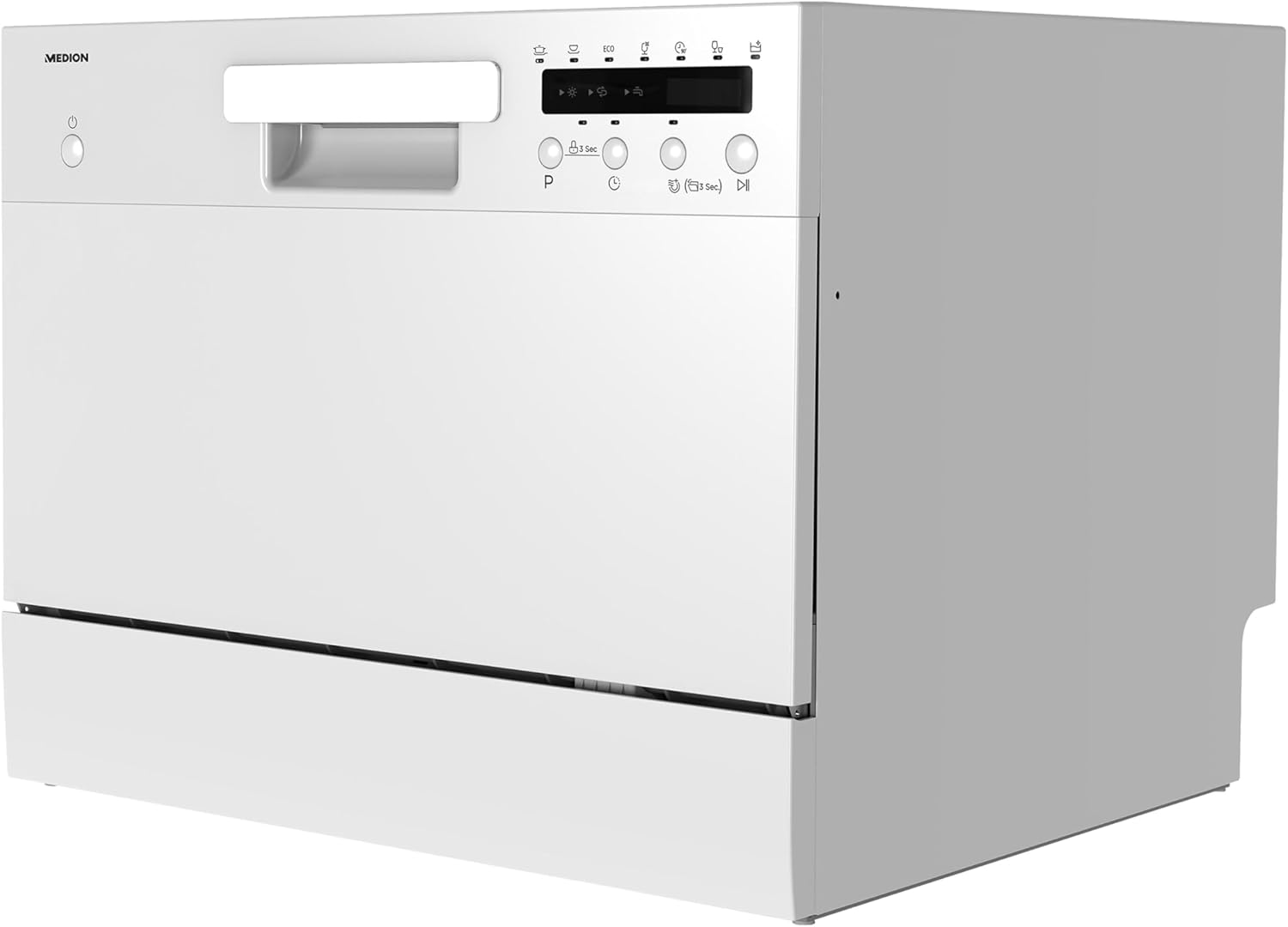 MEDION - Lave-vaisselle de table 6 couverts, 7 programmes, LED, 47 dB, MD37496