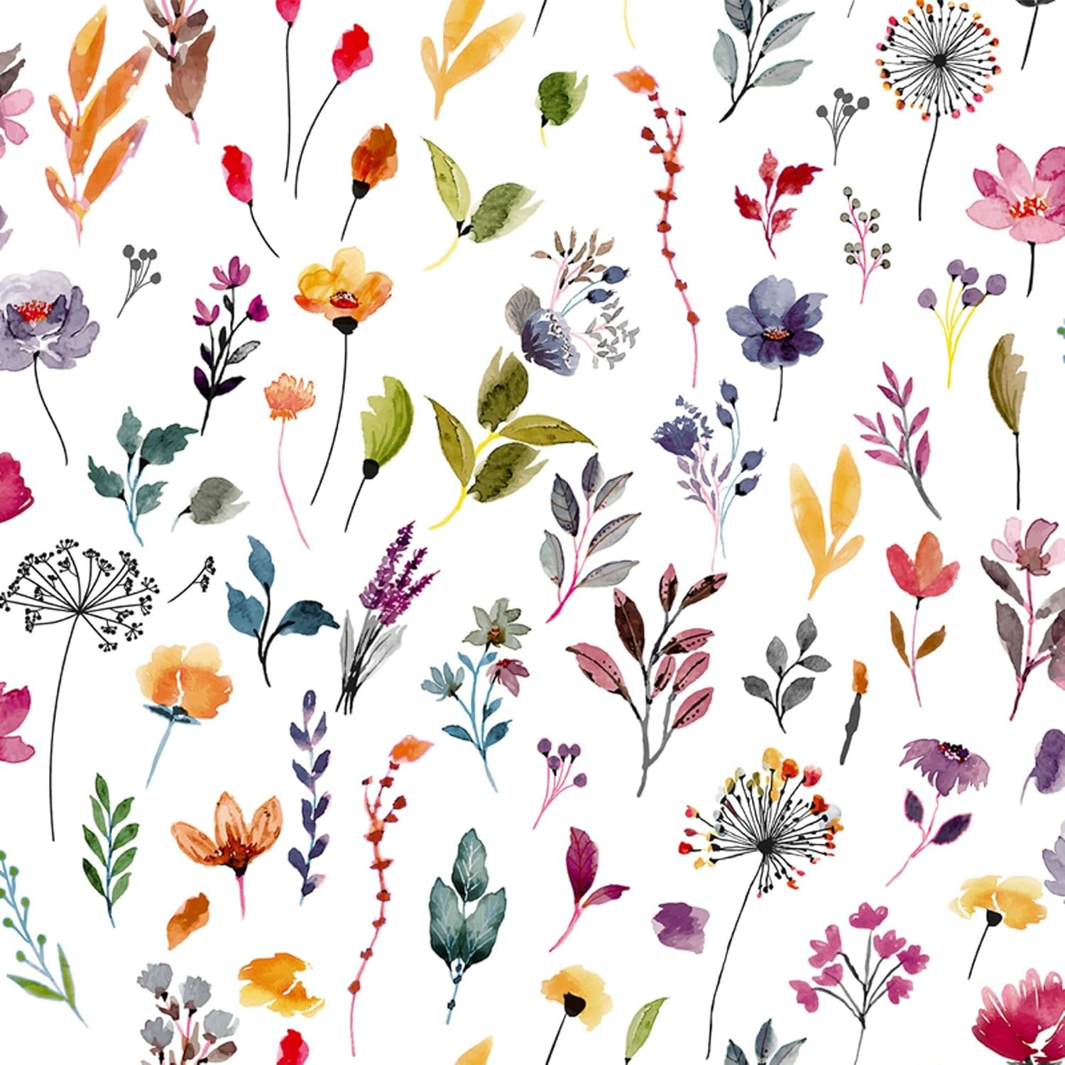 Nappe en toile cirée - Garden Fleurs - 140x140 cm - anti-taches, imperméable