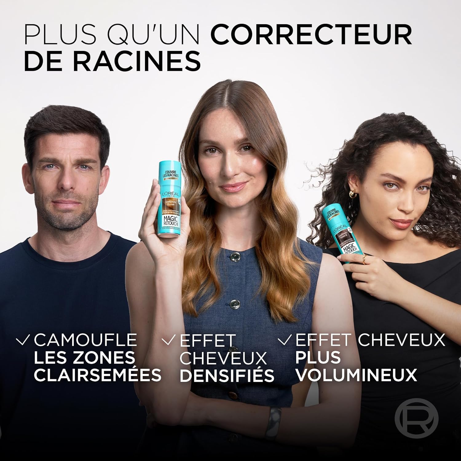 L’Oréal Paris - Magic Retouch - 75ml - Spray racines châtain foncé, correcteur cheveux blancs