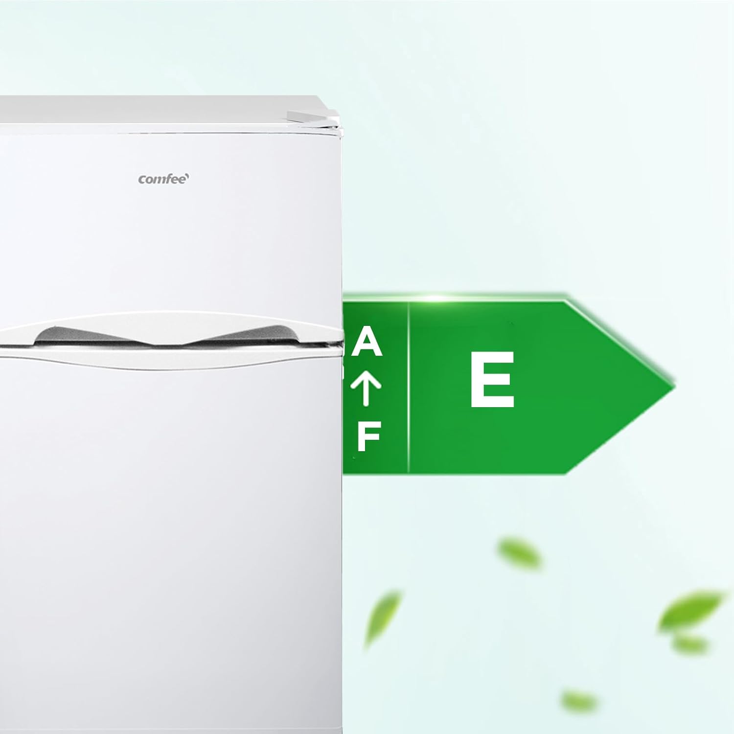 COMFEE' - réfrigérateur sous plan 87L - étagères amovibles, porte réversible, éclairage, thermostat réglable - RCT87WH2(