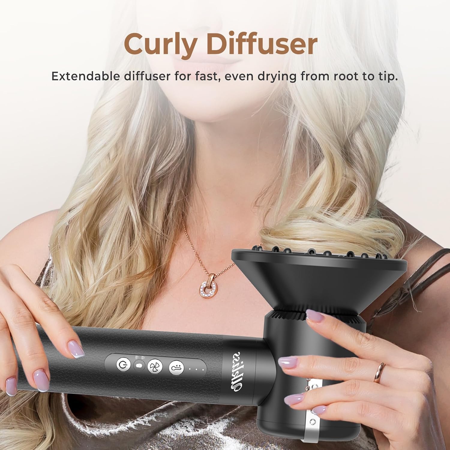 UKLISS - Air Styler 7 en 1 - multi-accessoires - brushing & boucleur