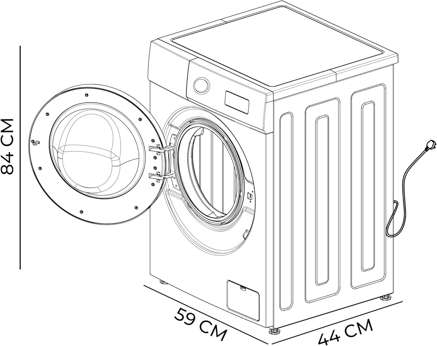 Cecotec - Bolero DressCode 6150 - 6 kg - 1000 tr/min, 12 programmes